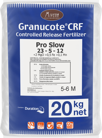 Mivena- Granucote 23+5+12+2MgO+Fe - 5-6 Mjesečno gnojivo za travnjak - 20kg