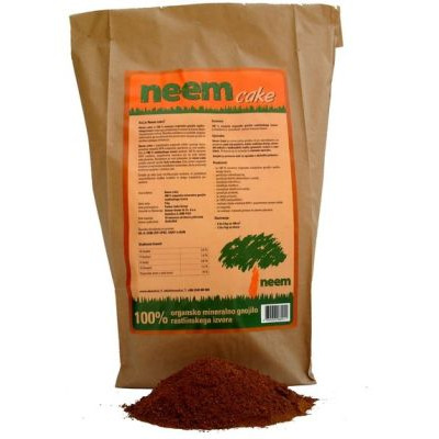 NEEM CAKE, 100 % organsko gnojivo, 4 kg/vreća