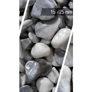Vetisa-Ciottolo Bardiglio 25KG (15-25 mm) 48/p -Sivi m.šljunak