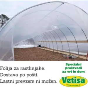 FOLIJA ZA PLASTENIK 9,5 m širine -UV (CIJENA/TKM)