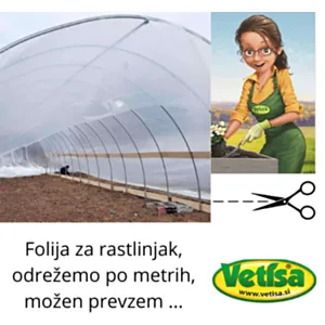 VETISA- Plastenička folija širine 4m -UV (CIJENA/TEKUĆI METAR)