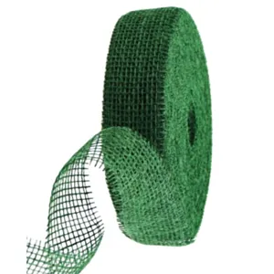 Reimann-DEKORATIVNA TRAKA-JUTA 5cm širina/duzina 25 m/rola- TAMNO ZELENA