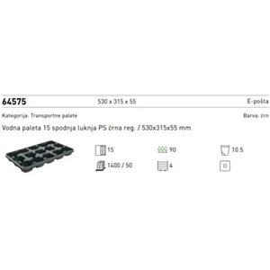 BACHMANN 64575 -TRANS.PLOČA 15x10,5 CM (50kom x 28#=1.400kom)