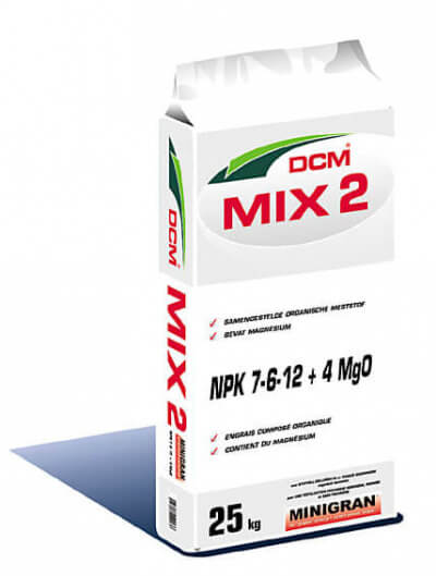 DCM-MIX 2 RHP(Minigran) NPK 7.6.12+4MgO /25kg/org.-m.g. 36/p