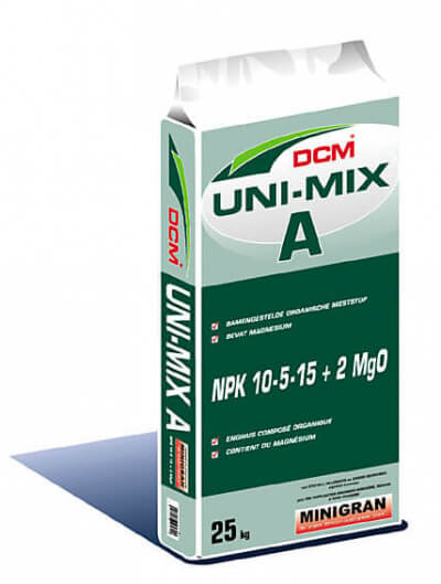 DCM UNI-MIX A (Minigran)- 10.5.15+2MgO -25kg-org.m.g. 36/p
