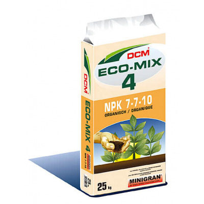 DCM-ECOR4-ECO-MIX 4- COR75-100D (Minigran)-NPK 7.7.10-25kg-100% organsko g. 36/p