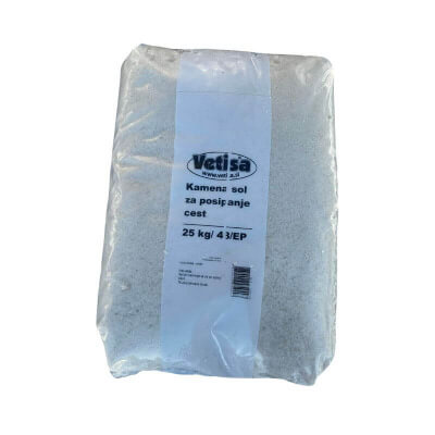 Vetisa- Kamena sol za posipanje 25KG (0-4 mm)-vlažnost 1% -48/p
